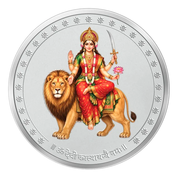 Devi Katyayani 999 fine silver coin