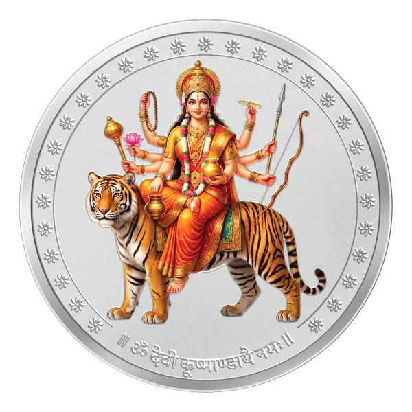 Devi Kushmanda 999 fine silver coin